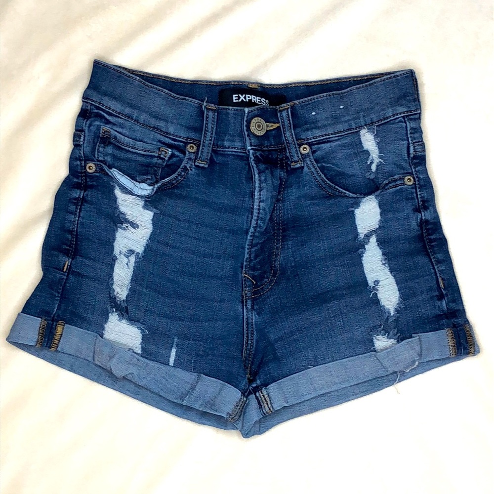 Express Denim Shorts